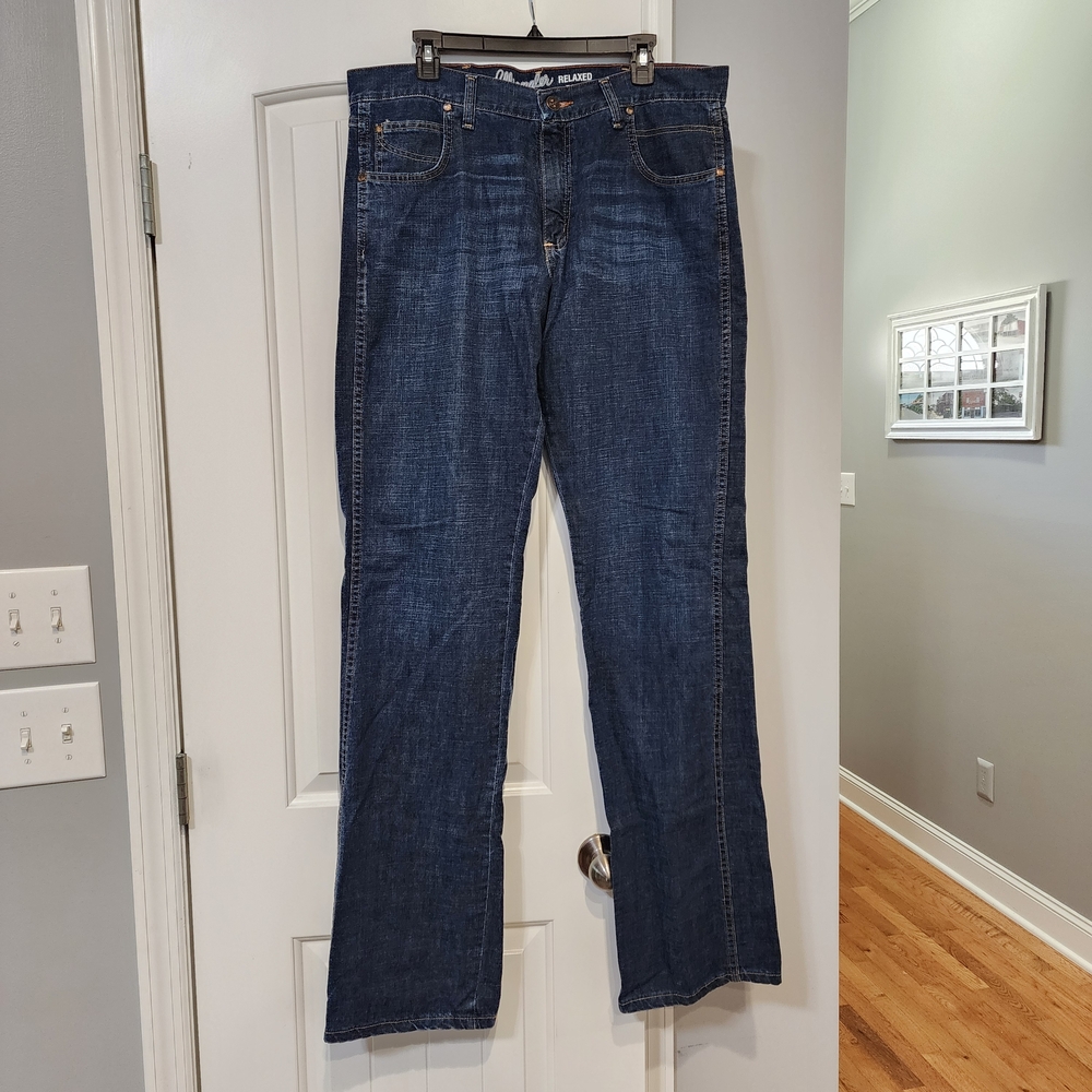 Men's Dark Blue Wrangler RETRO 36x38 Bootcut Jeans